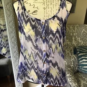BKE BOUTIQUE SHEER TANK